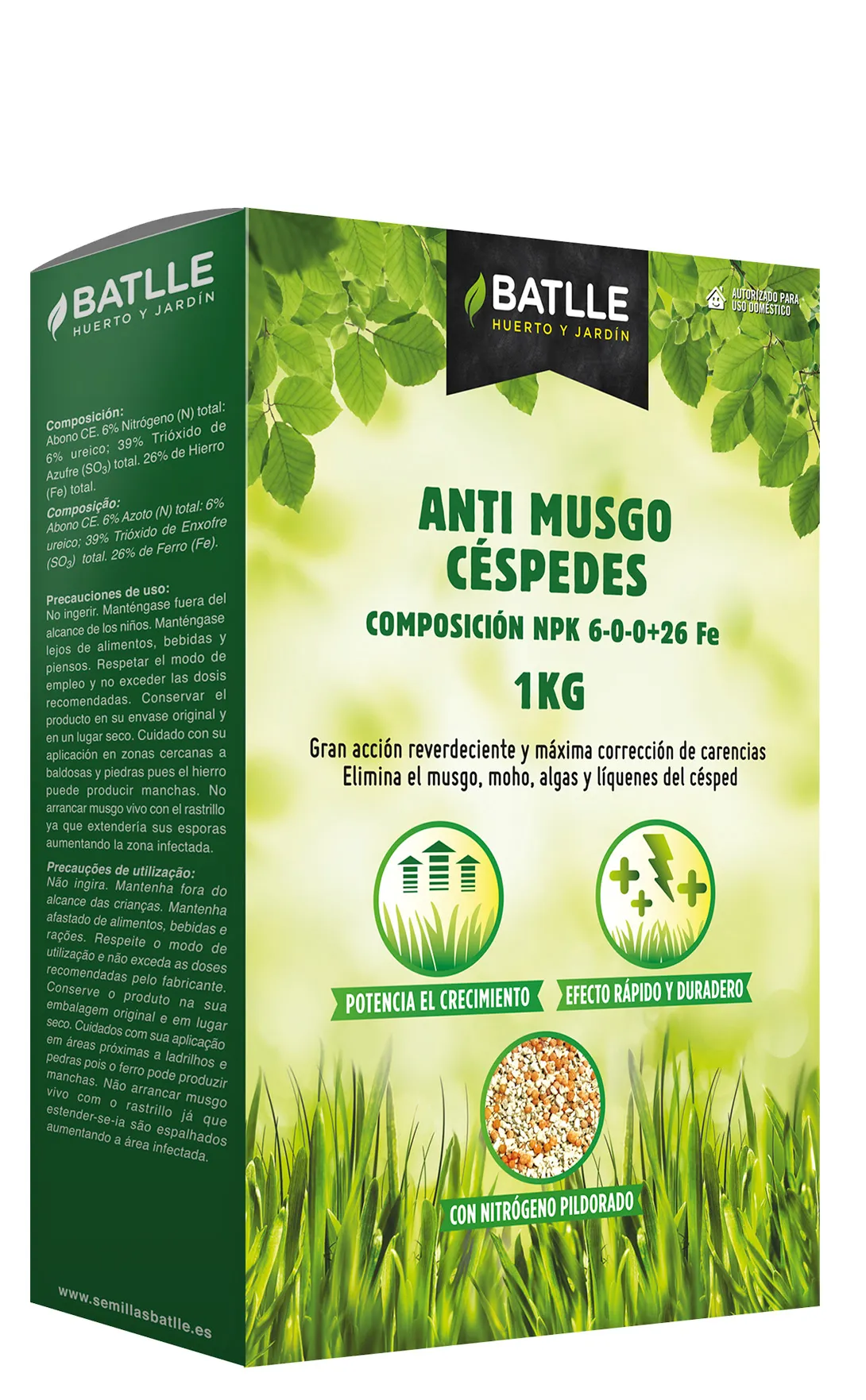 Anti Musgo Cesped BATLLE 1 Kg