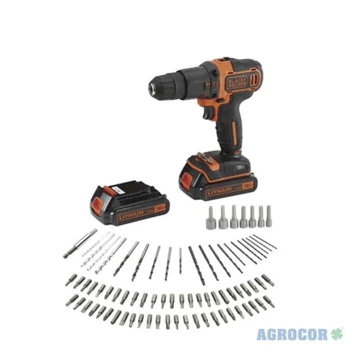 Kit Taladro percutor Black&Decker 18V 1,5Ah - Imagen 2