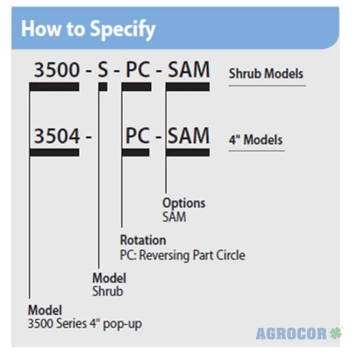 Aspersor RAIN BIRD 3504 PC emergente - Imagen 5