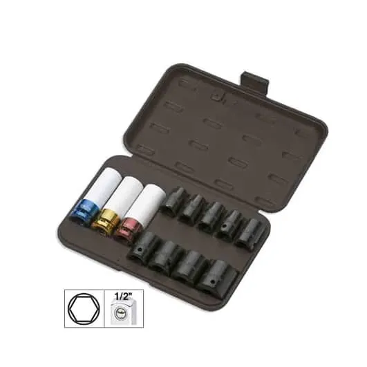 Pistola impacto 1/2 composite + kit 12 llaves - Imagen 3