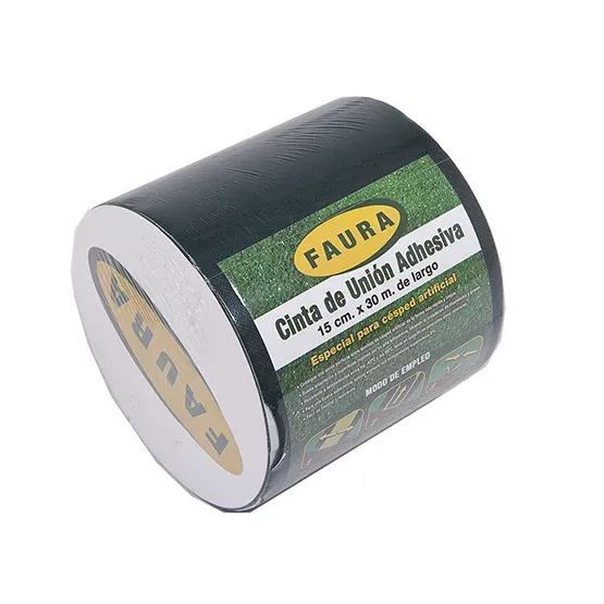 Cinta adhesiva union cesped 15 cm x 5 m.