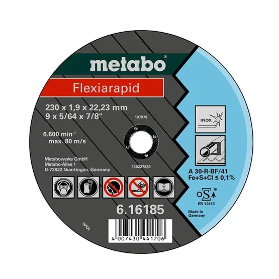 Disco corte Flexiarapid Acero Inoxidable ø 115×1.0