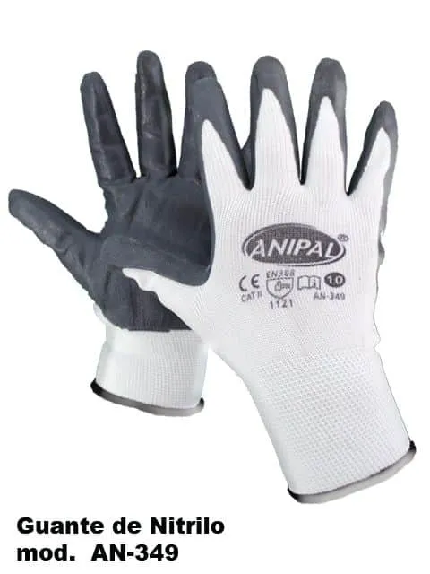 Guante ANIPAL Nitrilo AN 349 blanco 700GPTouch