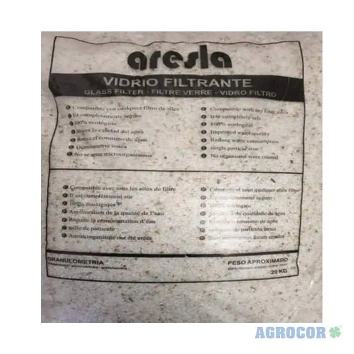 Vidrio filtrante 2-3 mm saco de 25 kg