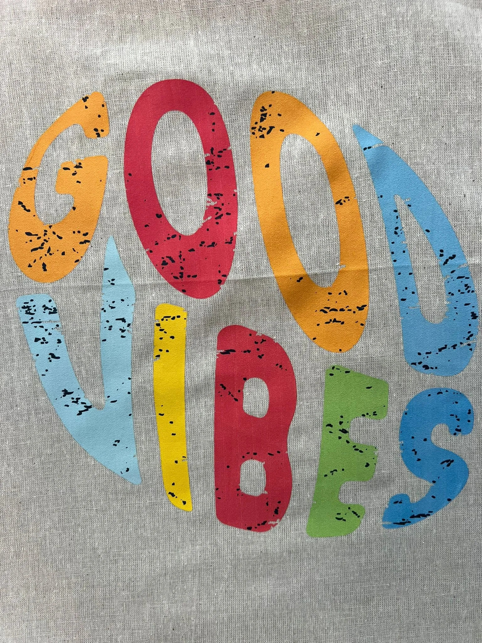 BOLSO ORGANICO ”GOOD VIBES” - Imagen 3