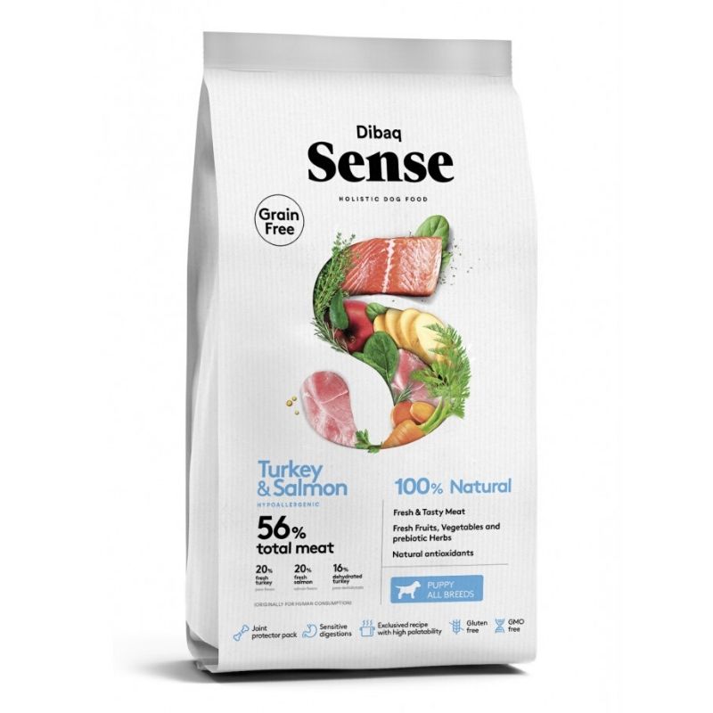 Dibaq Sense Puppy Salmón y Pavo