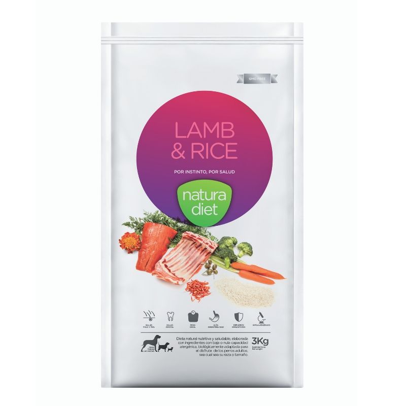 Natura Diet Lamb & Rice (Cordero y Arroz)