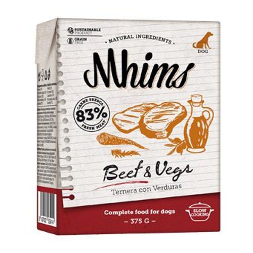 Mhims Beef & Vegs de ternera y verduras 375 Gr