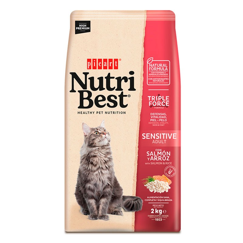 Picart NutriBest Gato Adult Sensitive Salmón y Arroz