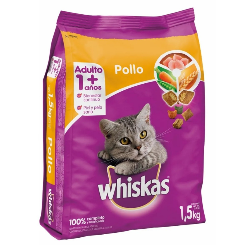 Whiskas Adulto Pollo 1.5 Kg
