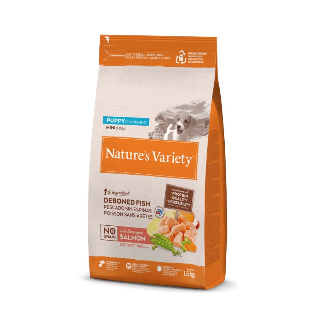 NATURE’S VARIETY PUPPY MINI SALMON NO GRAIN