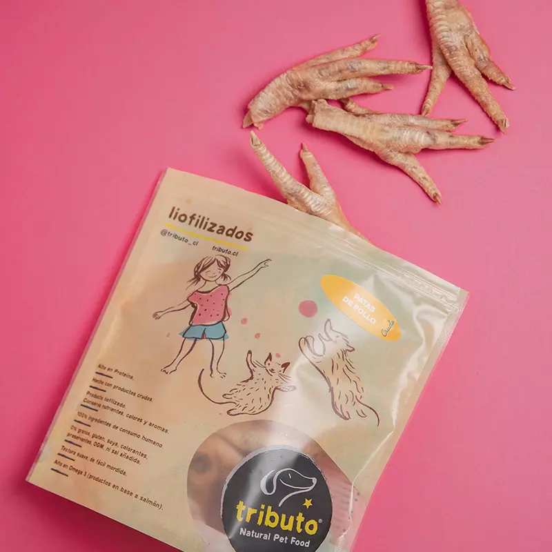 Tributo Snack Liofilizado Patas de pollo - Imagen 2