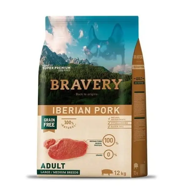 Bravery Cerdo Iberico Adulto Grande 12 kg
