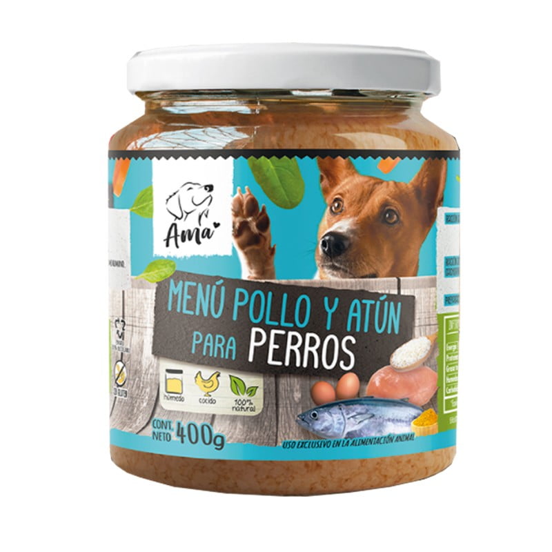 AMA Alimento húmedo perros Pollo 400 gr OFF
