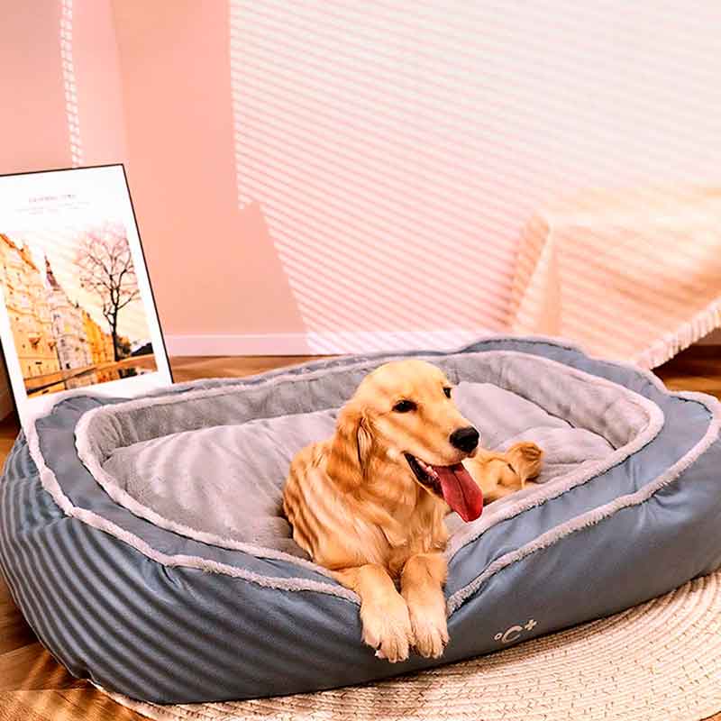 Cama Nido Perro de Lujo Talla L, 3 tributos Exclusiva, Cómoda y Antiestrés - Imagen 7