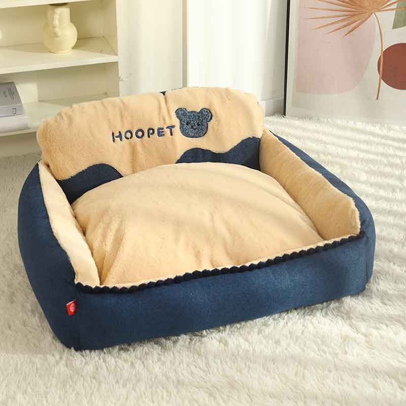 Cama para Perros Medianos Piel Cotelé Micro, 2 opciones invierno verano, increíble - Imagen 2