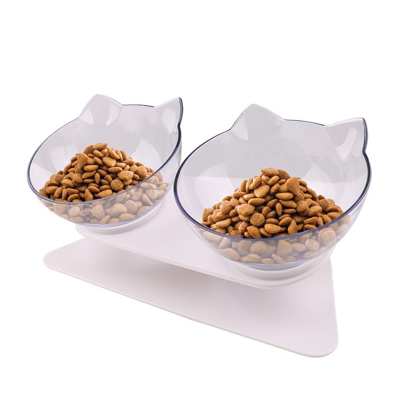 Comedero Elevado Doble Antiestrés para Gatos con Diseño de Gatito – 15° de Inclinación - Imagen 8