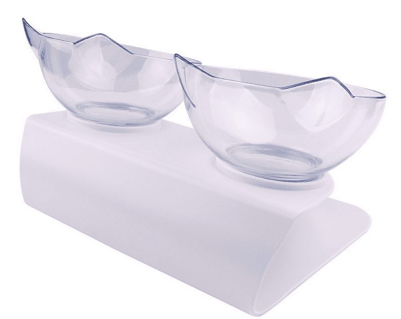 Comedero Elevado Doble Antiestrés para Gatos con Diseño de Gatito – 15° de Inclinación - Imagen 3