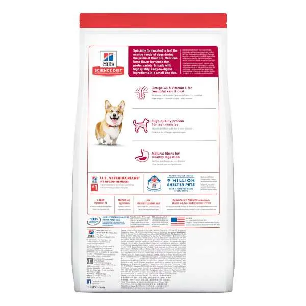 HILLS SCIENCE DIET MAINTENANCE PARA PERROS ADULT LAMB & RICE Small Bites - Imagen 4