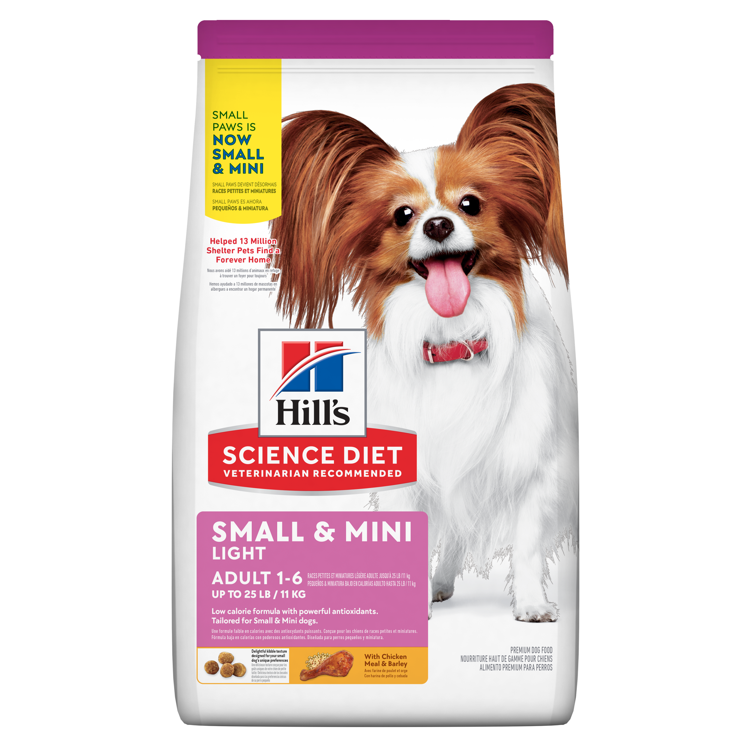 HILLS SCIENCE DIET PARA PERROS PEQUEÑOS Y MINIATURA ADULT SMALL PAWS LIGHT