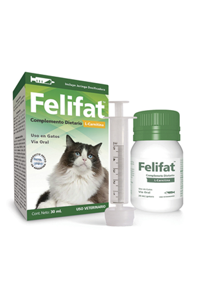 FELIFAT Suplemento Nutricional L-Carnitina Gatos x 30 ml