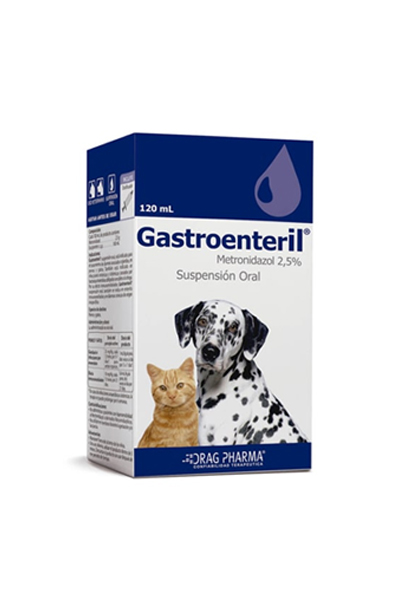 GASTROENTERIL Suspensión Oral perros (Metronidazol) x 120 mL – Drag Pharma