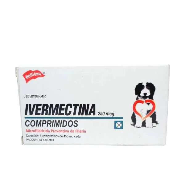 Antiparasitario Interno IVRMECTINA 250MG 6COMP