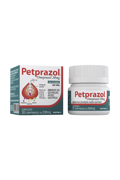 PETPRAZOL Omeprazol 20mg x Unidad