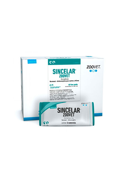 SINCELAR Zoovet (Clormadinona) x 10 pastillas