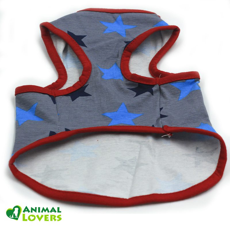 Polera para Perro Gris Estrellada - Imagen 3