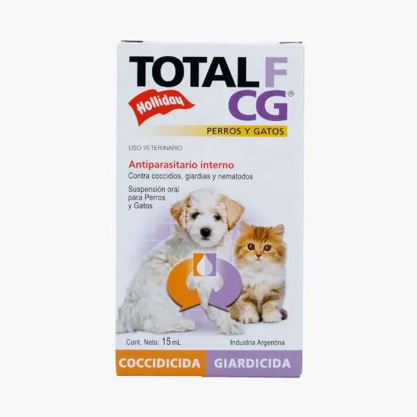 Antiparasitario Interno TOTAL F CG SUSPENSION 15ML PERRO Y GATO