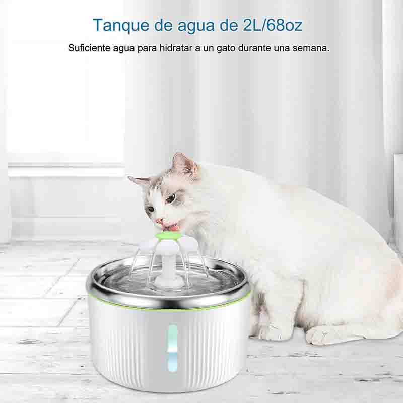 Fuente de Gatos Acero Inoxidable Flor 2 Litros, Sorprendente en su precio y calidad - Imagen 6
