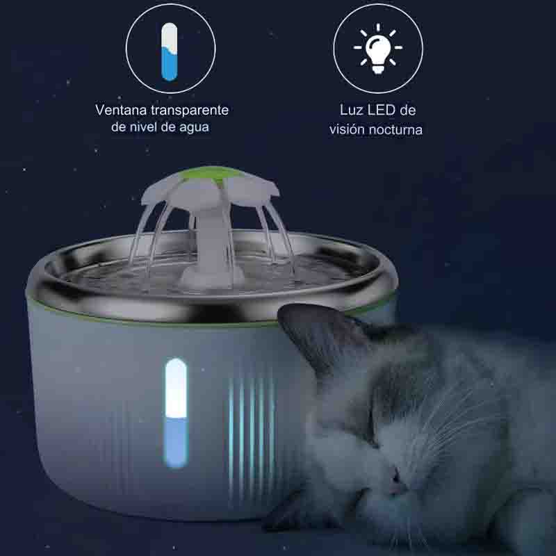 Fuente de Gatos Acero Inoxidable Flor 2 Litros, Sorprendente en su precio y calidad - Imagen 7