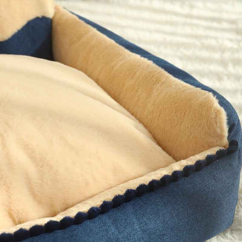 Cama para Perros Medianos Piel Cotelé Micro, 2 opciones invierno verano, increíble - Imagen 3