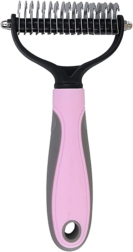 Cepillo Deslanador Premium para Perros y Gatos Rosa – Elimina Nudos y Pelo Suelto sin Esfuerzo - Imagen 2