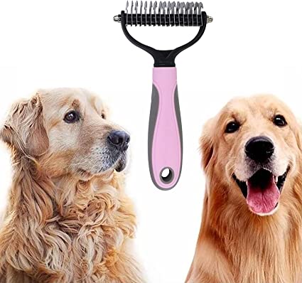 Cepillo Deslanador Premium para Perros y Gatos Rosa – Elimina Nudos y Pelo Suelto sin Esfuerzo