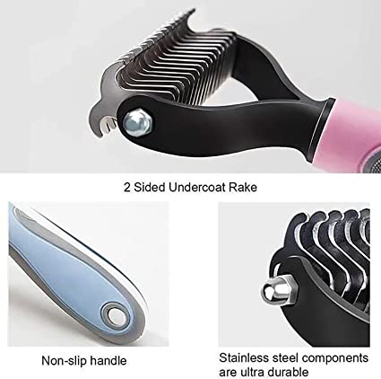 Cepillo Deslanador Premium para Perros y Gatos Rosa – Elimina Nudos y Pelo Suelto sin Esfuerzo - Imagen 3