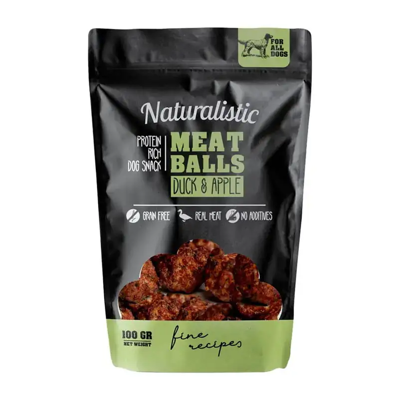 Naturalistic Meatballs Pato y Manzana