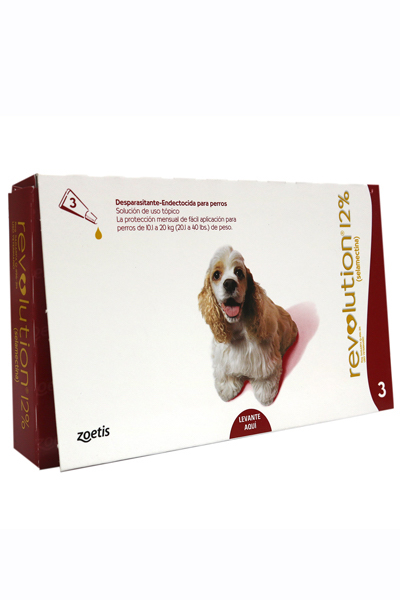 Revolution Pipeta 10.1 a 20 kg Caja x 3 unid